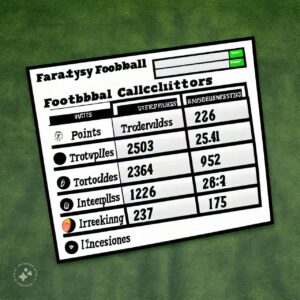 Fantasy football calculator chart