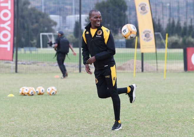 Arthur Zwane Playing with football 