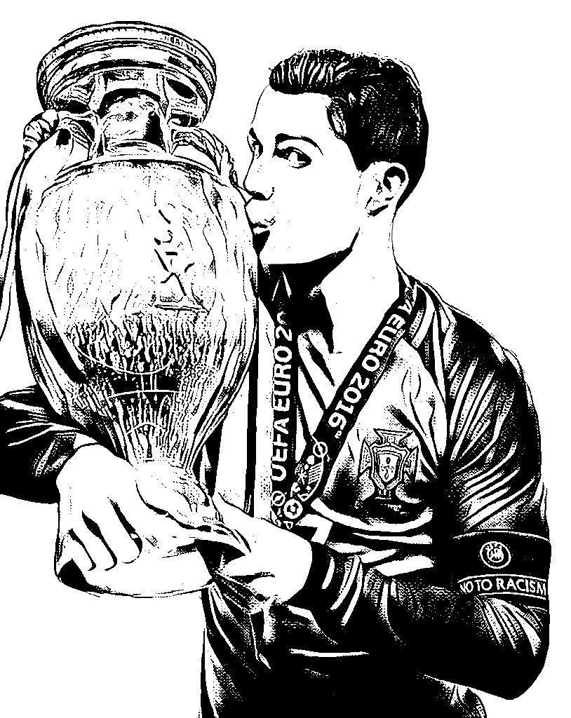 cristiano ronaldo coloring pages From Pinterest 